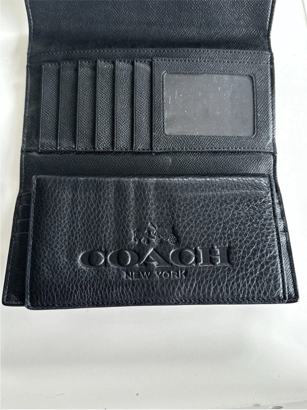 Coach Wallet And Check Book Black